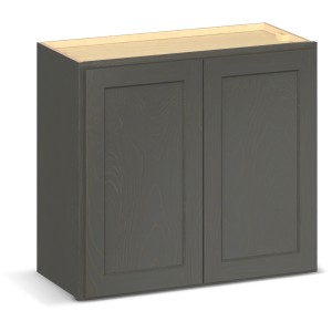 RELIABILT Parkstone II Wall Cabinet, Slate Stained, 27" W, 2 Doors, Fully Assembled - 641474 | Lowe's Pro Supply
